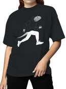 Lizard Runner in Hoodie Art Women's T-shirt