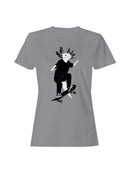 Axolotl Skateboarding Adventure Women's T-shirt