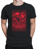 Tarot Lovers Skeleton Art Men's T-shirt