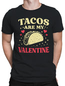 Tacos Are My Valentine Design Men's T-shirt