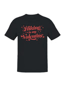 Hiking is My Valentine Design Men's T-shirt