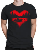 Love Fishing in Scenic Waters Men's T-shirt