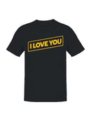 Retro Tape "I Love You" Design Men's T-shirt