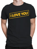 Retro Tape "I Love You" Design Men's T-shirt