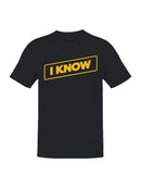 I Know Things Menswear Parody Men's T-shirt