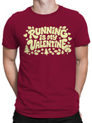 Running is My Valentine Design Men's T-shirt