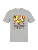 Heart Pizza Love at First Slice Men's T-shirt