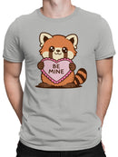 Adorable Red Panda Valentine's Design Men's T-shirt