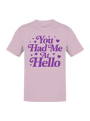Romantic Purple Love Design Men's T-shirt
