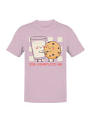 Cookie and Milk Love Message Men's T-shirt