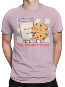 Cookie and Milk Love Message Men's T-shirt