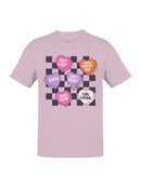 Anti-Valentine's Candy Hearts Design Men's T-shirt