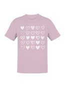 Hand-Drawn Heart Patterns Set Men's T-shirt