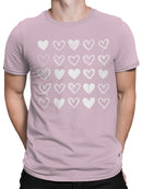 Hand-Drawn Heart Patterns Set Men's T-shirt