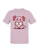 Cute Axolotl Valentine Art Men's T-shirt