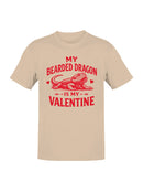 Bearded Dragon Valentine Love Men's T-shirt