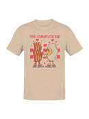 You Complete Me: Bacon & Coffee Love Men's T-shirt