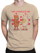 You Complete Me: Bacon & Coffee Love Men's T-shirt