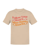 Heart and Snacks: Fun Quote Design Men's T-shirt