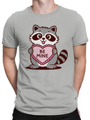 Raccoon Be Mine Valentine Design Men's T-shirt