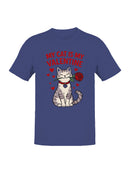 Cat Valentine Rose Design Men's T-shirt
