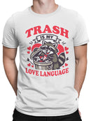 Raccoon Love Language Humor Design Men's T-shirt