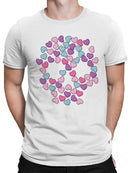 Heart-Filled Peace Symbol Men's T-shirt