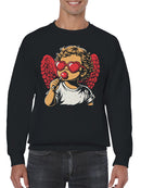 Kawaii Cupid: Love Struck Icon Men's Sweatshirt