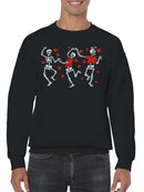 Dancing Skeletons in Love Men's Sweatshirt