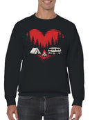 Heart in the Wilderness Adventure Men's Sweatshirt