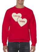 Heartfelt Love Quote Design Men's Sweatshirt