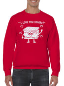 Cute S'mores Love Cartoon Design Men's Sweatshirt