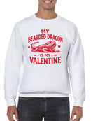 Bearded Dragon Valentine Love Men's Sweatshirt