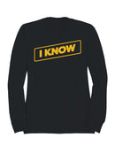I Know Things Menswear Parody Women's Sweatshirt