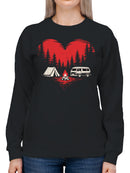 Heart in the Wilderness Adventure Women's Sweatshirt