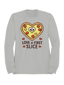 Heart Pizza Love at First Slice Women's Sweatshirt