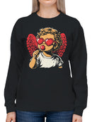 Kawaii Cupid: Love Struck Icon Women's Sweatshirt