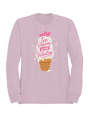 Ice Cream is My Valentine Sweetheart Women's Sweatshirt
