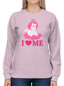 Cherub Self-Love Illustration Women's Sweatshirt