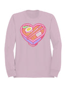 Heart-Shaped Ramen Delight Women's Sweatshirt