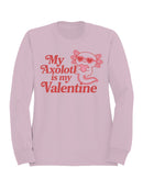 Axolotl Heart Valentine Design Women's Sweatshirt