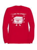 Cute S'mores Love Cartoon Design Women's Sweatshirt
