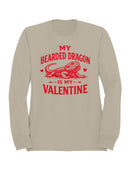 Bearded Dragon Valentine Love Women's Sweatshirt