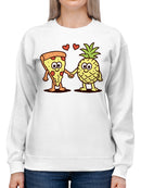 Pizza Meets Pineapple: Forever Friends Women's Sweatshirt