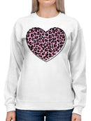 Wild Heart Leopard Print Love Women's Sweatshirt
