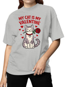 Cat Valentine Rose Design Women's T-shirt