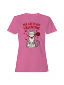 Cat Valentine Rose Design Women's T-shirt