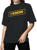 I Know Things Menswear Parody Women's T-shirt