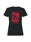 Tarot Lovers Skeleton Art Women's T-shirt