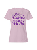 Romantic Purple Love Design Women's T-shirt